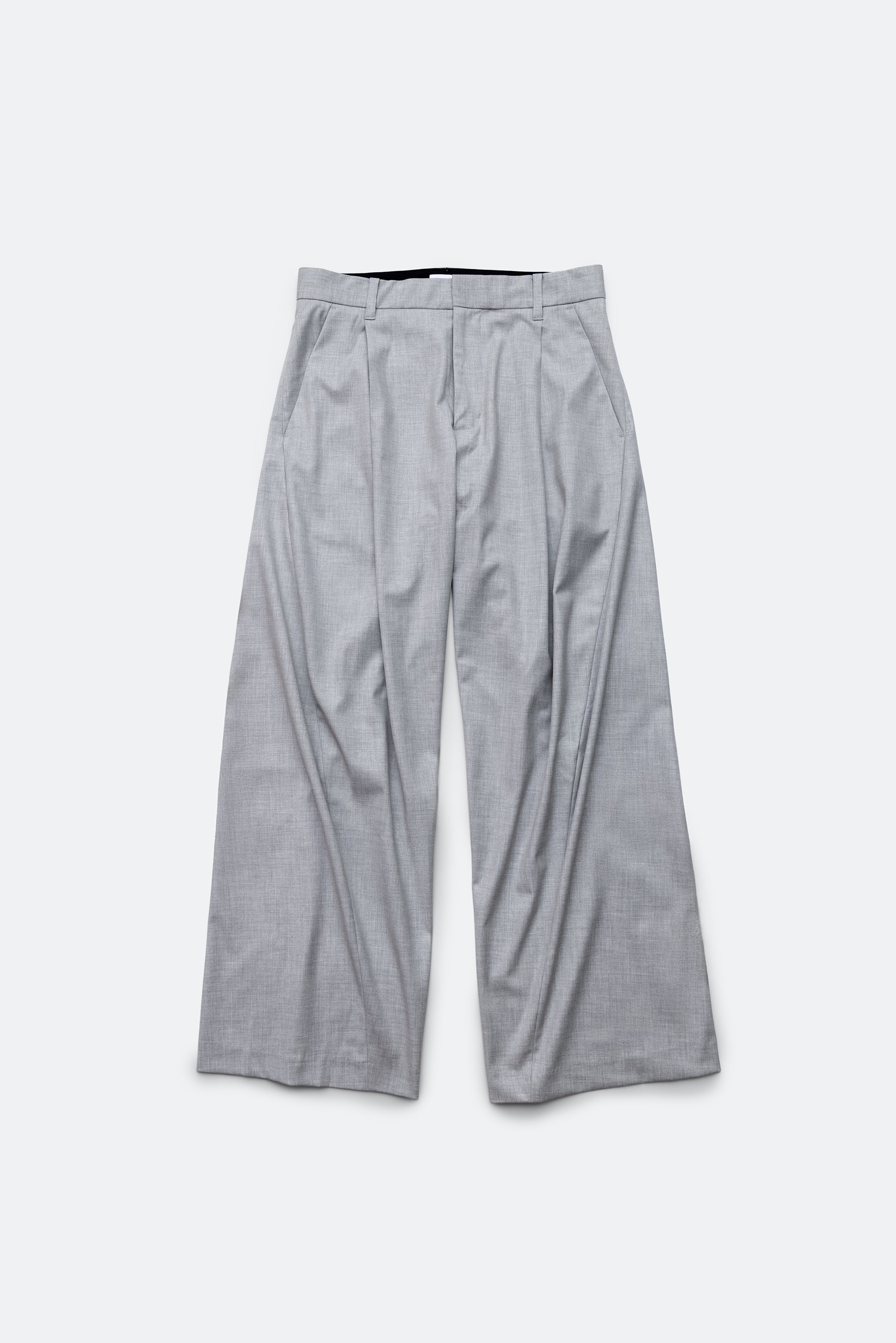 3D tailored pants - off grey