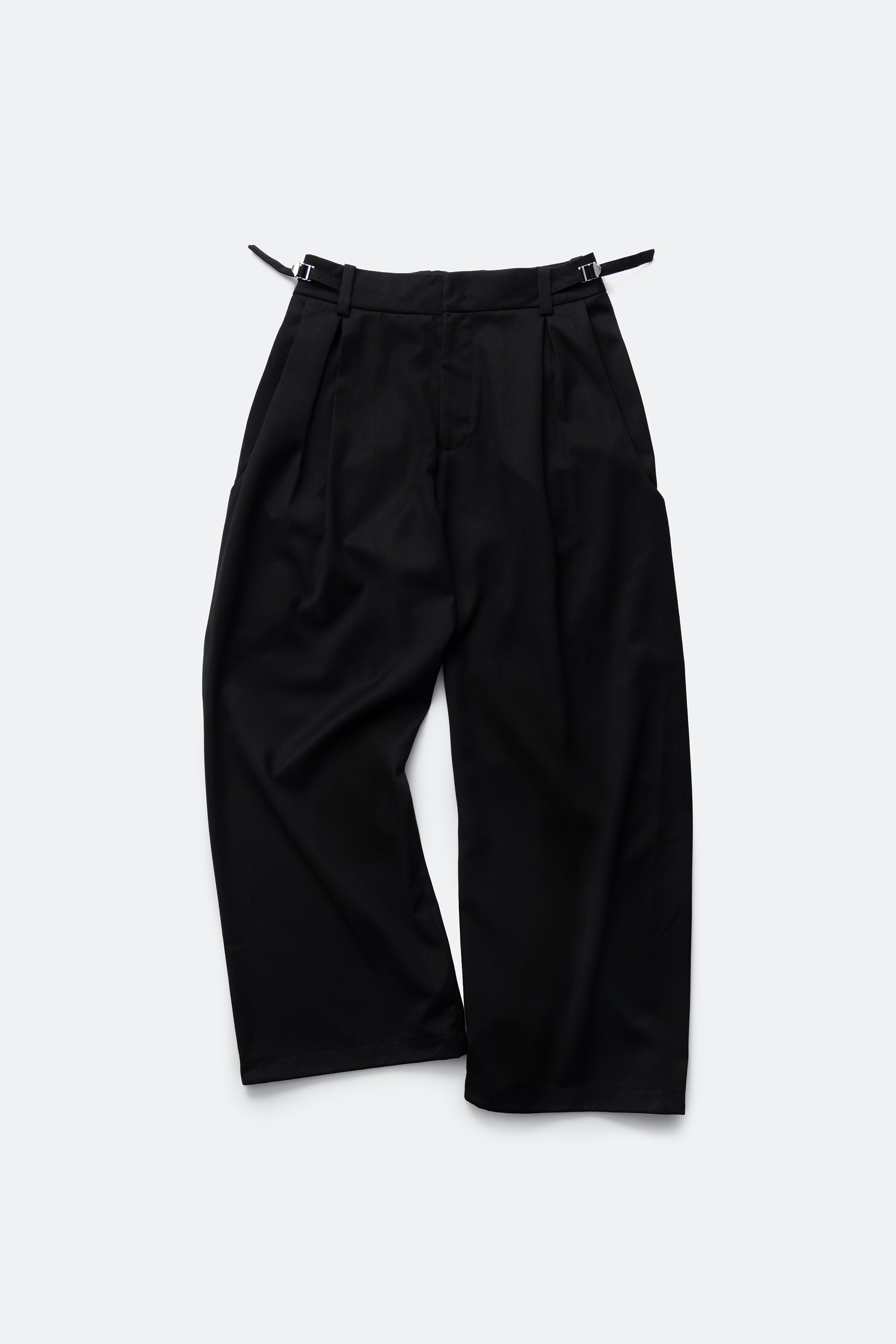 UU wide tailored pants - mute black