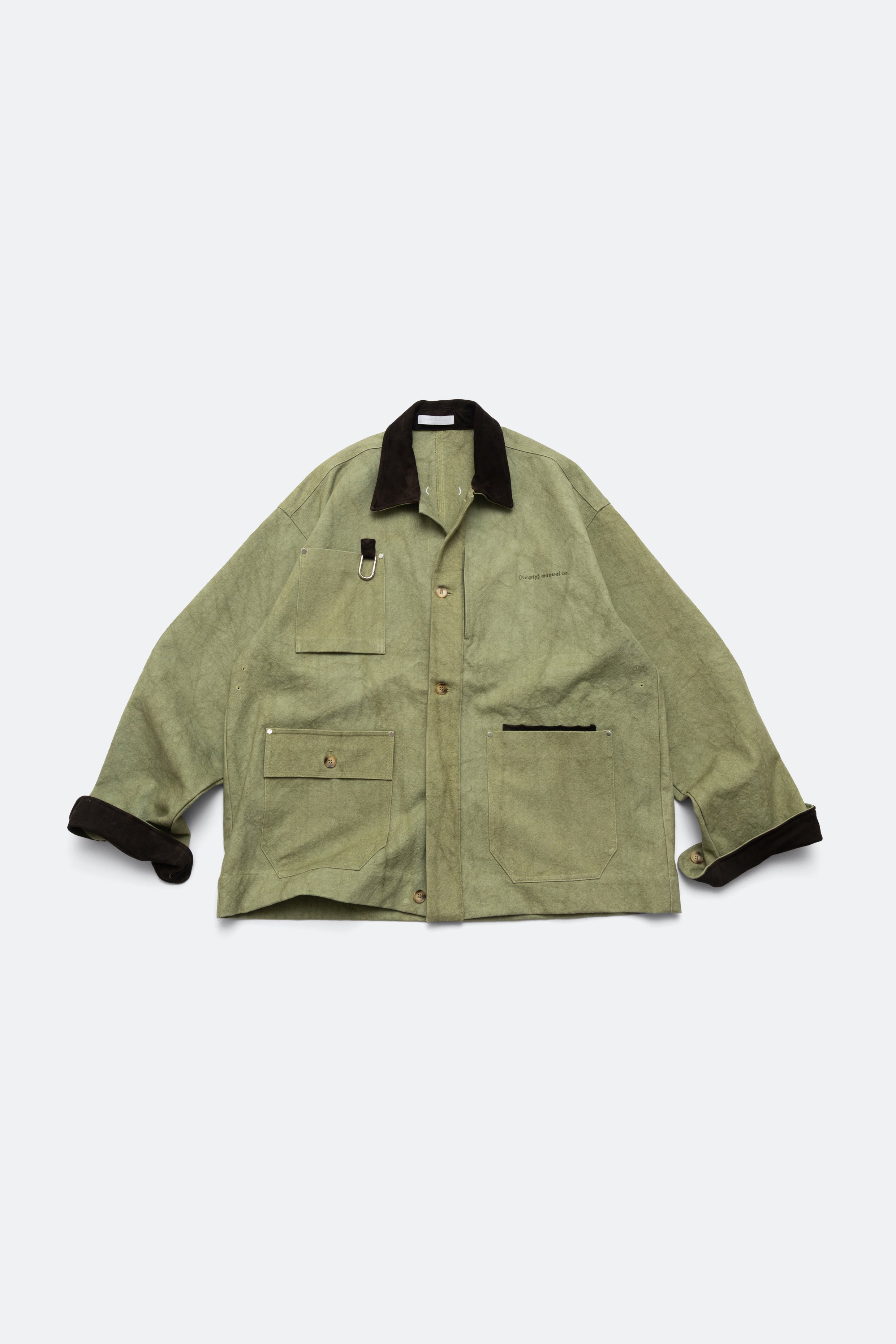hybrid barn jacket - dirty olive
