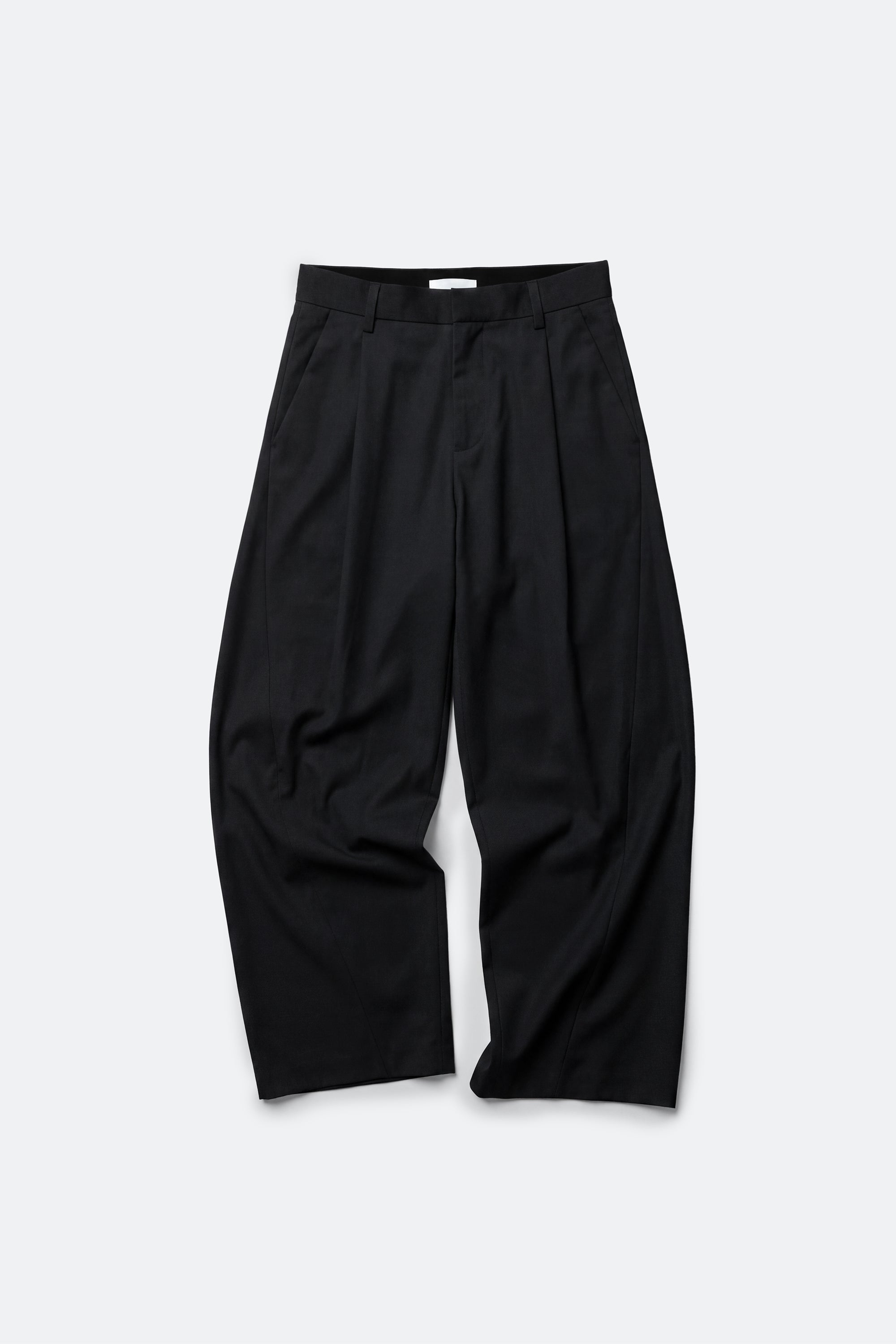 3D tailored pants - black