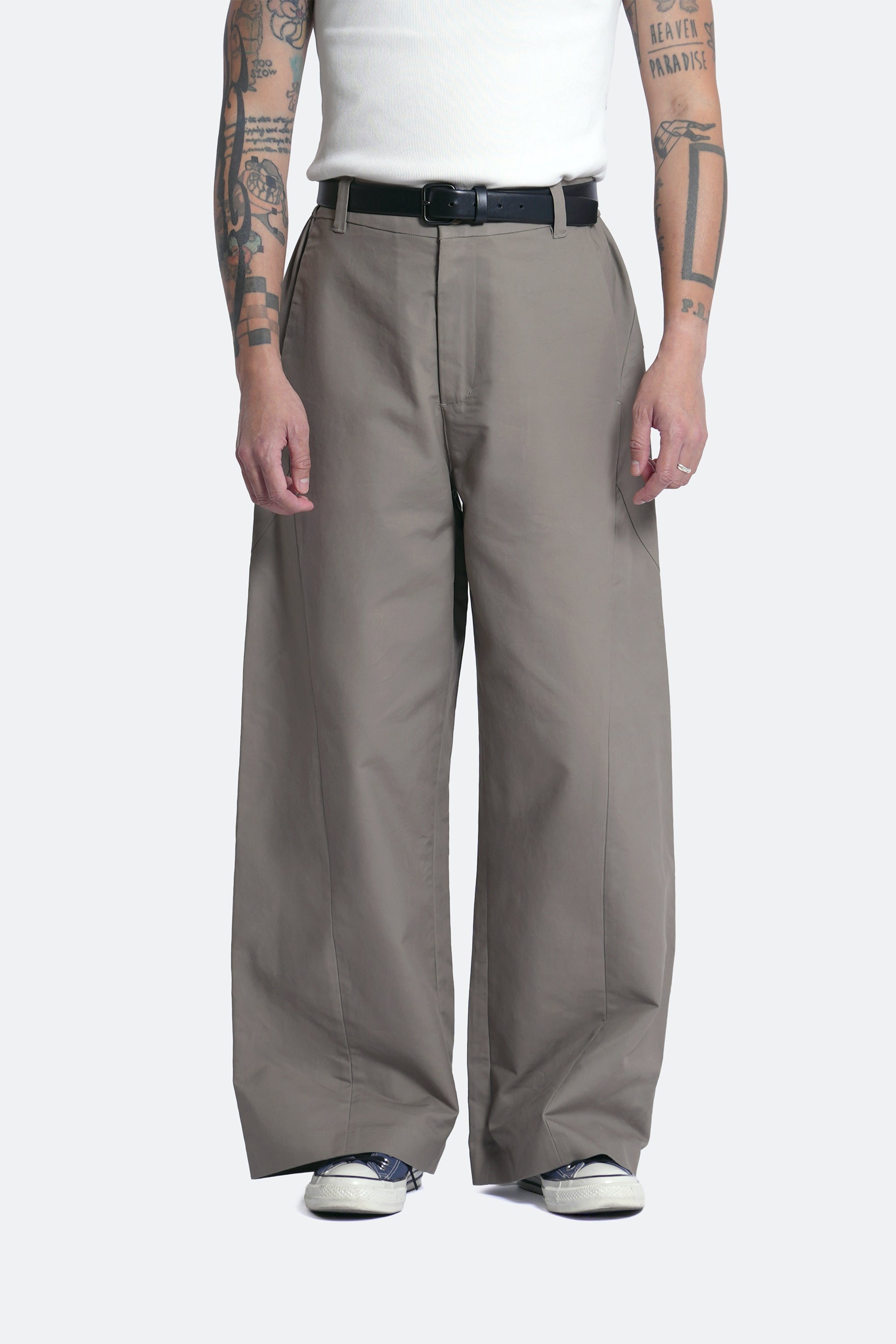 slack pants - chestnut brown