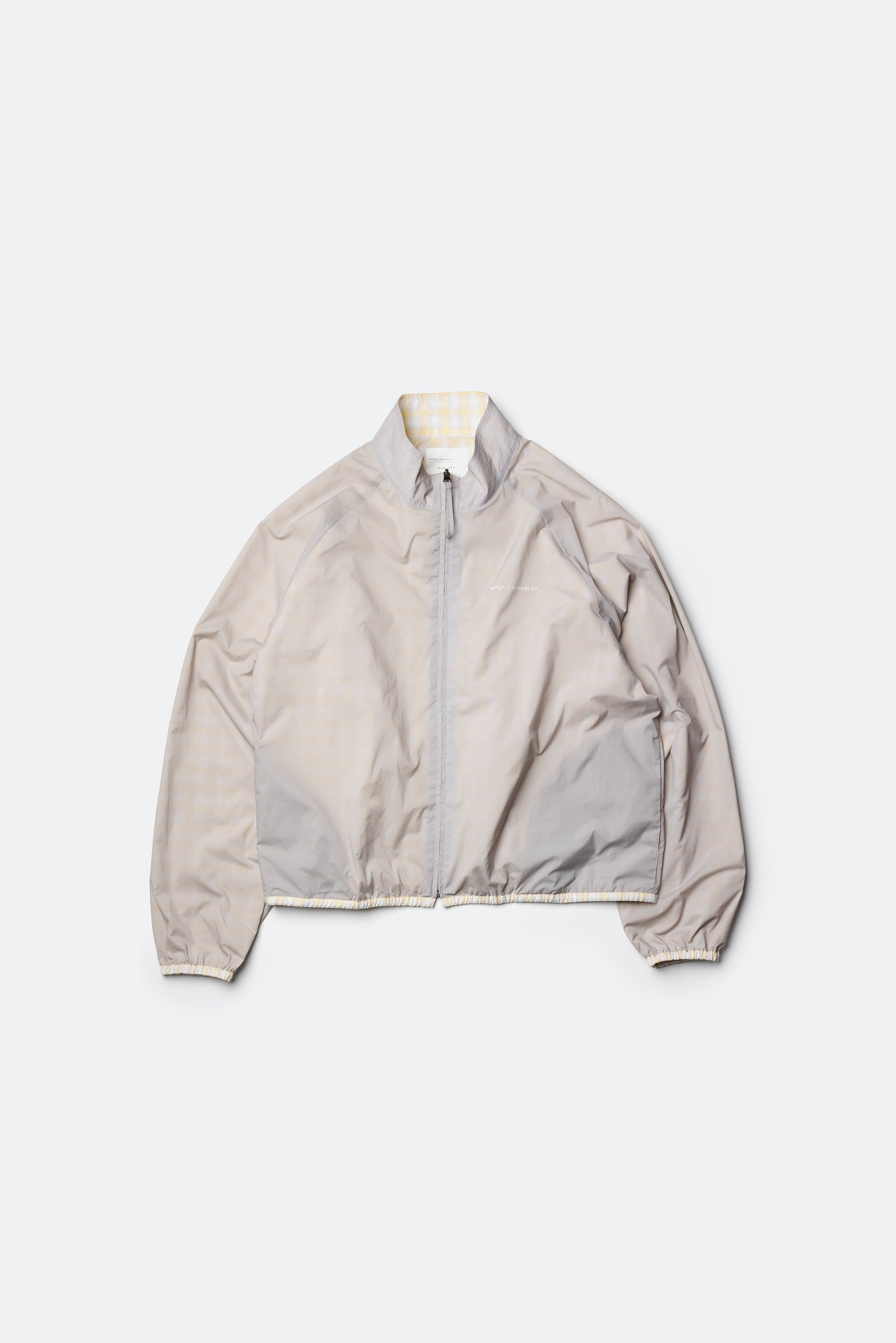 alter ego reversible jacket - ivory & yellow check