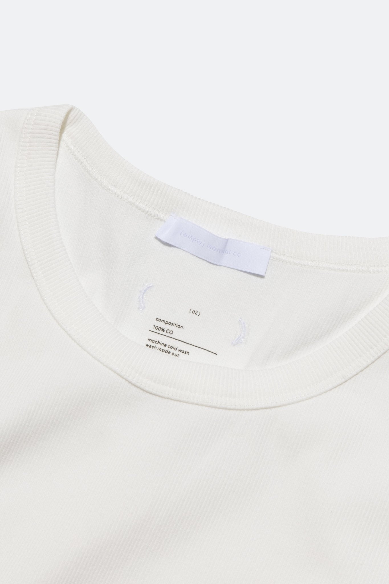 (empty) manual co. 35°C tank top/ white - GROGROCERY