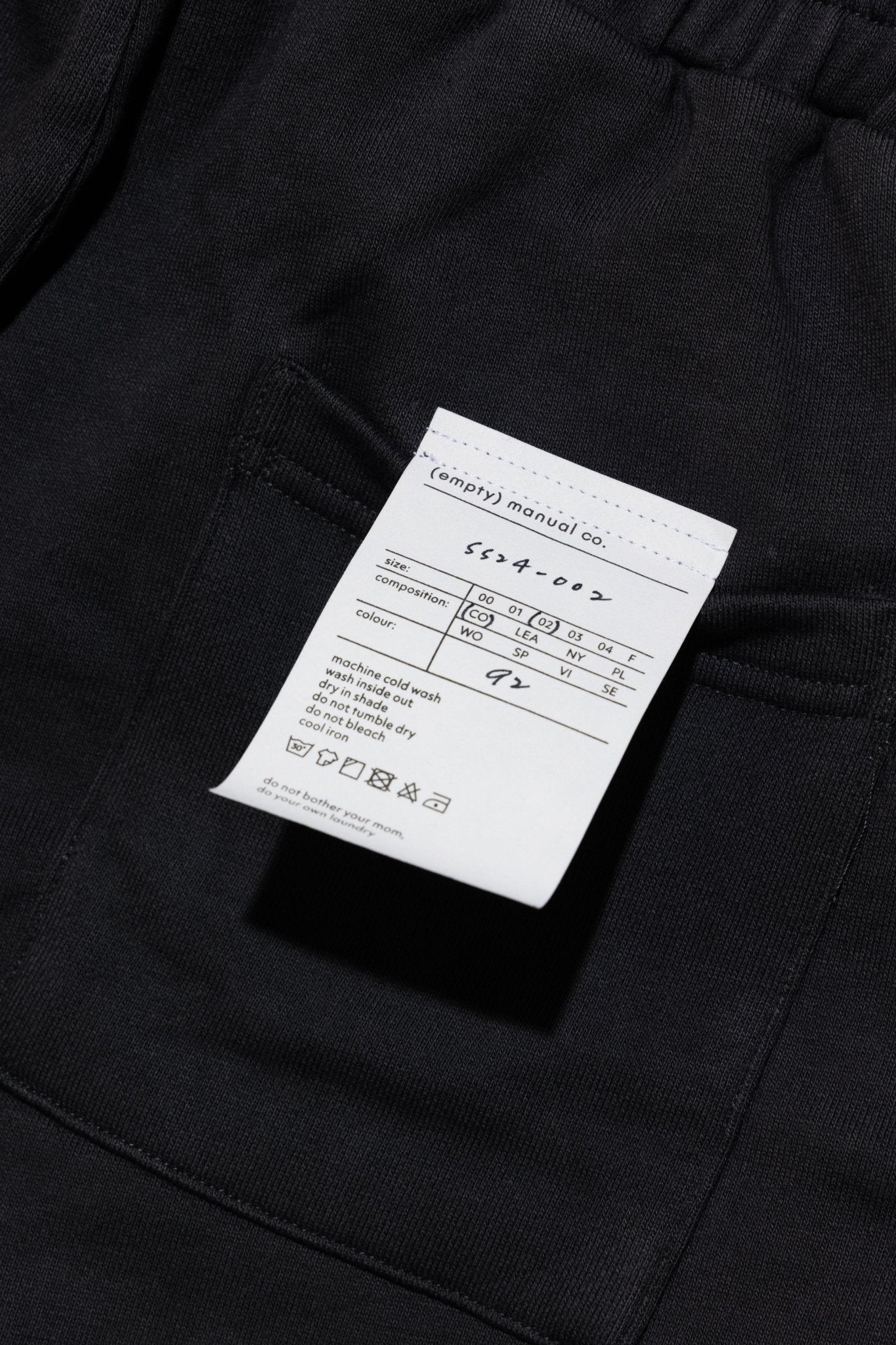 (empty) manual co. 450 comfy shorts/ washed grey - GROGROCERY