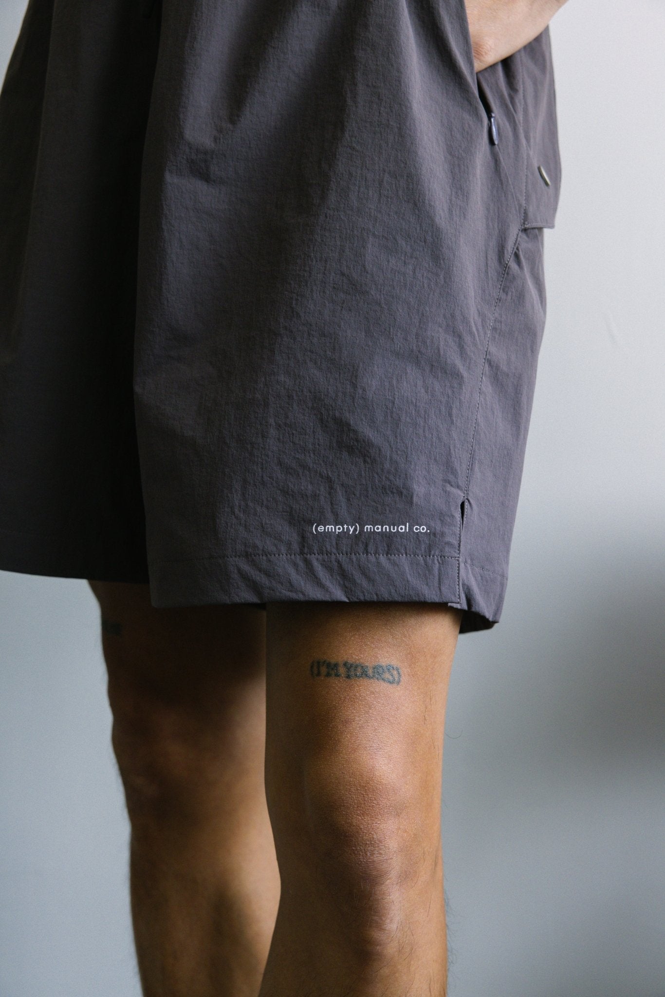 (empty) manual co. all climate shorts/ arctic dusk & smoke grey - GROGROCERY