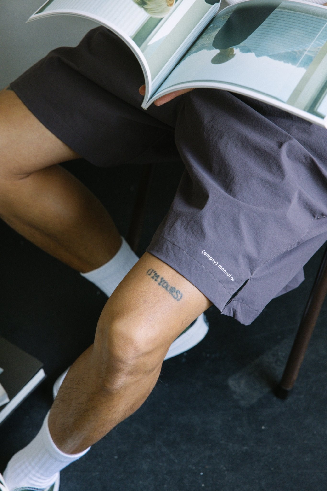 (empty) manual co. all climate shorts/ arctic dusk & smoke grey - GROGROCERY