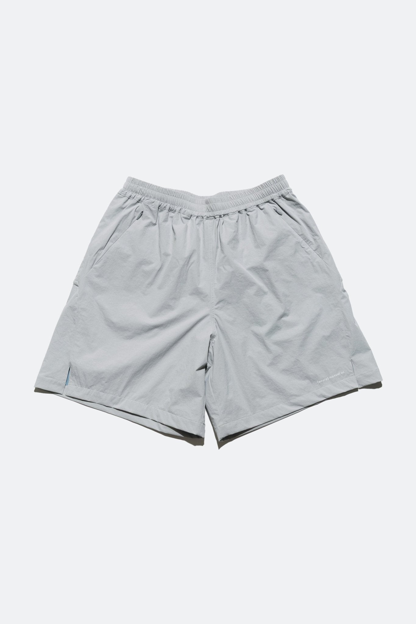 (empty) manual co. all climate shorts/ frost grey & glacier blue - GROGROCERY