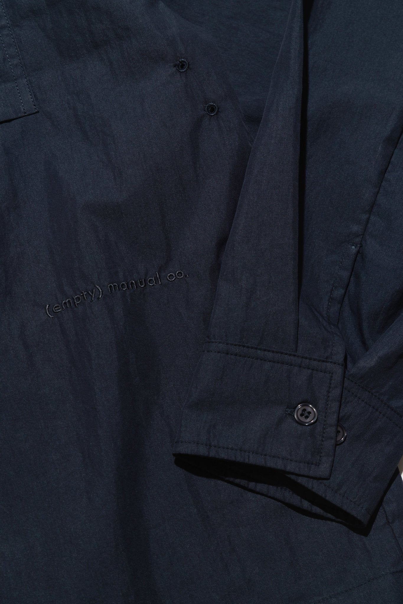 (empty) manual co. all day shirt/ navy - GROGROCERY