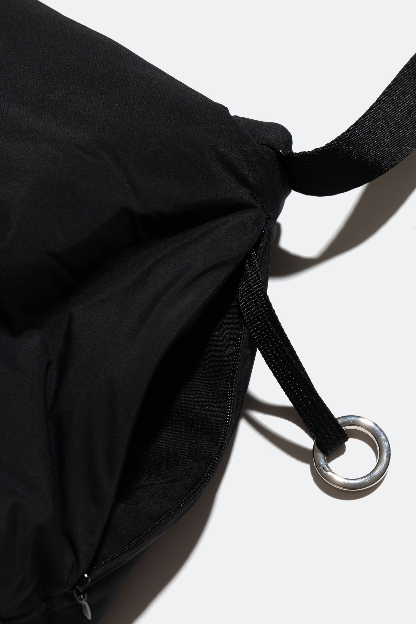 (empty) manual co. asymmetric padded bag/ matte black - GROGROCERY