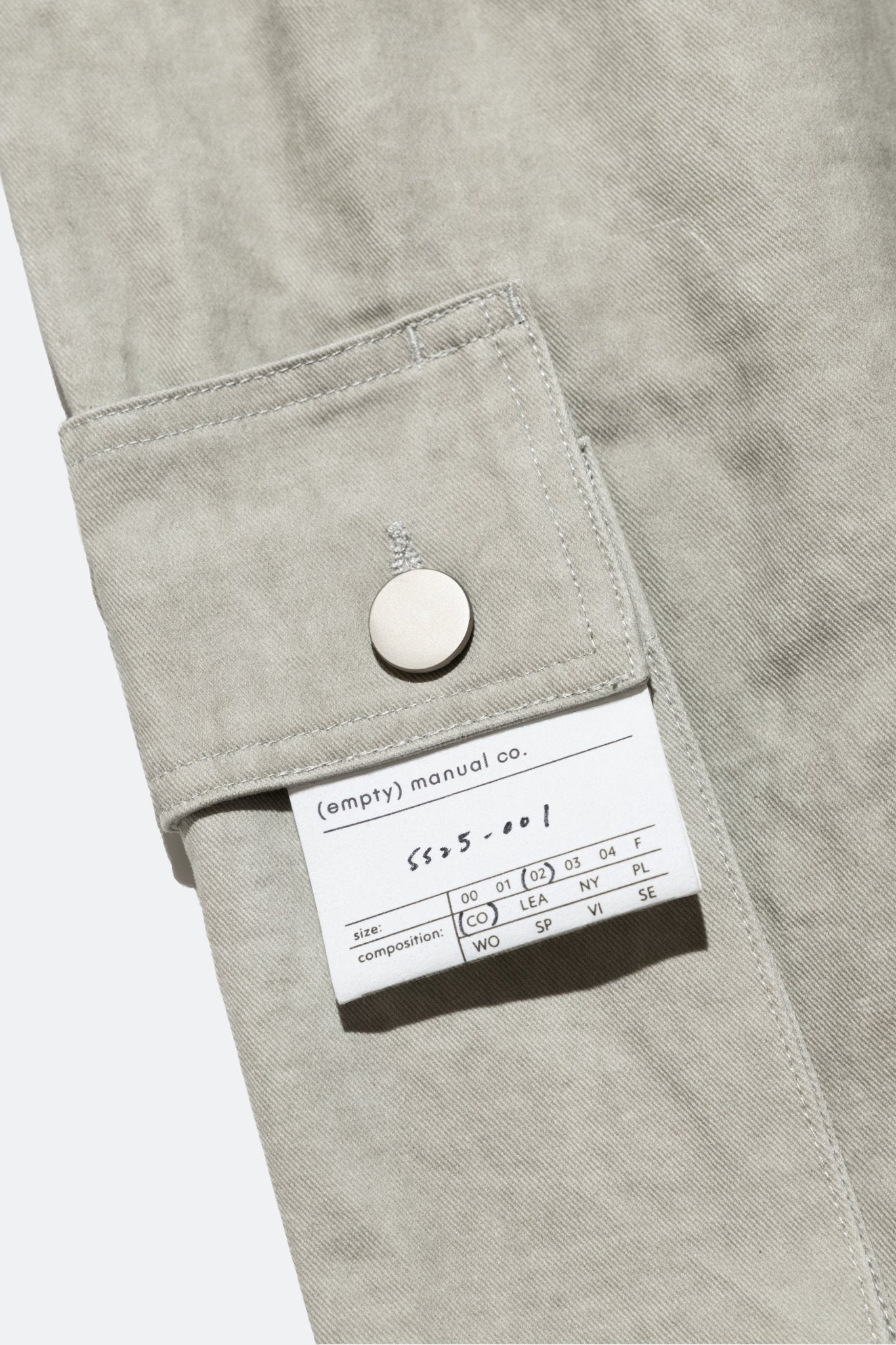 (empty) manual co. easy cargo pants/ dirty khaki - GROGROCERY