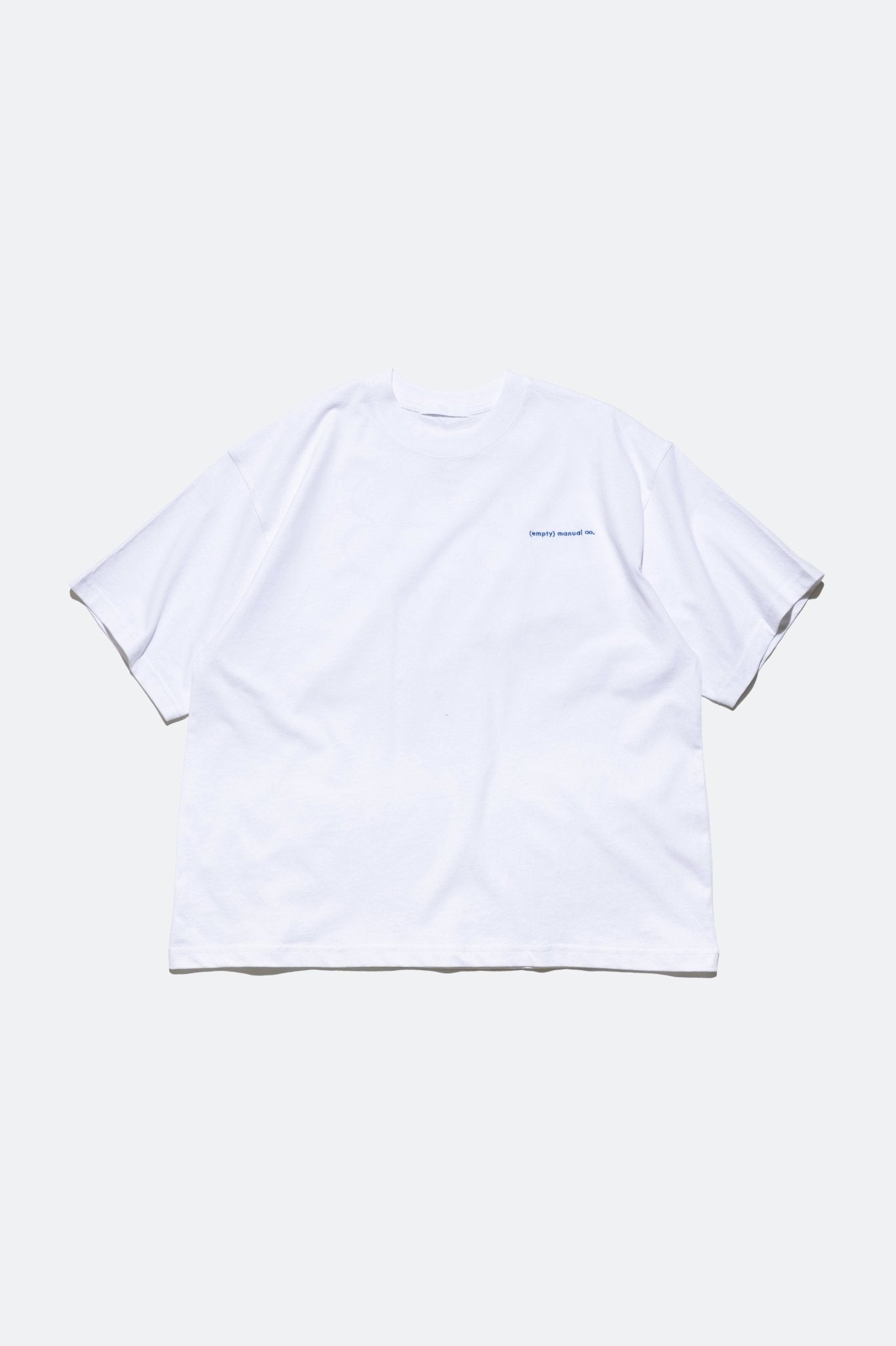 (empty) manual co. fitter happier tee/ white - GROGROCERY