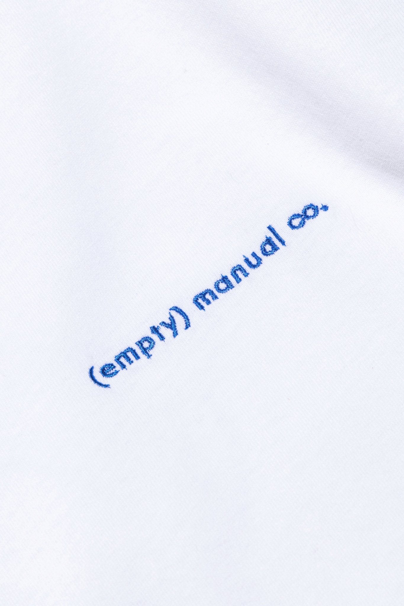 (empty) manual co. fitter happier tee/ white - GROGROCERY