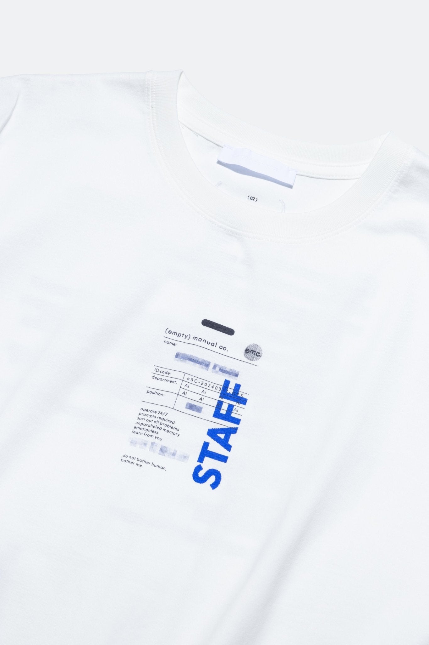 (empty) manual co. human cost tee - CHATBOT - GROGROCERY