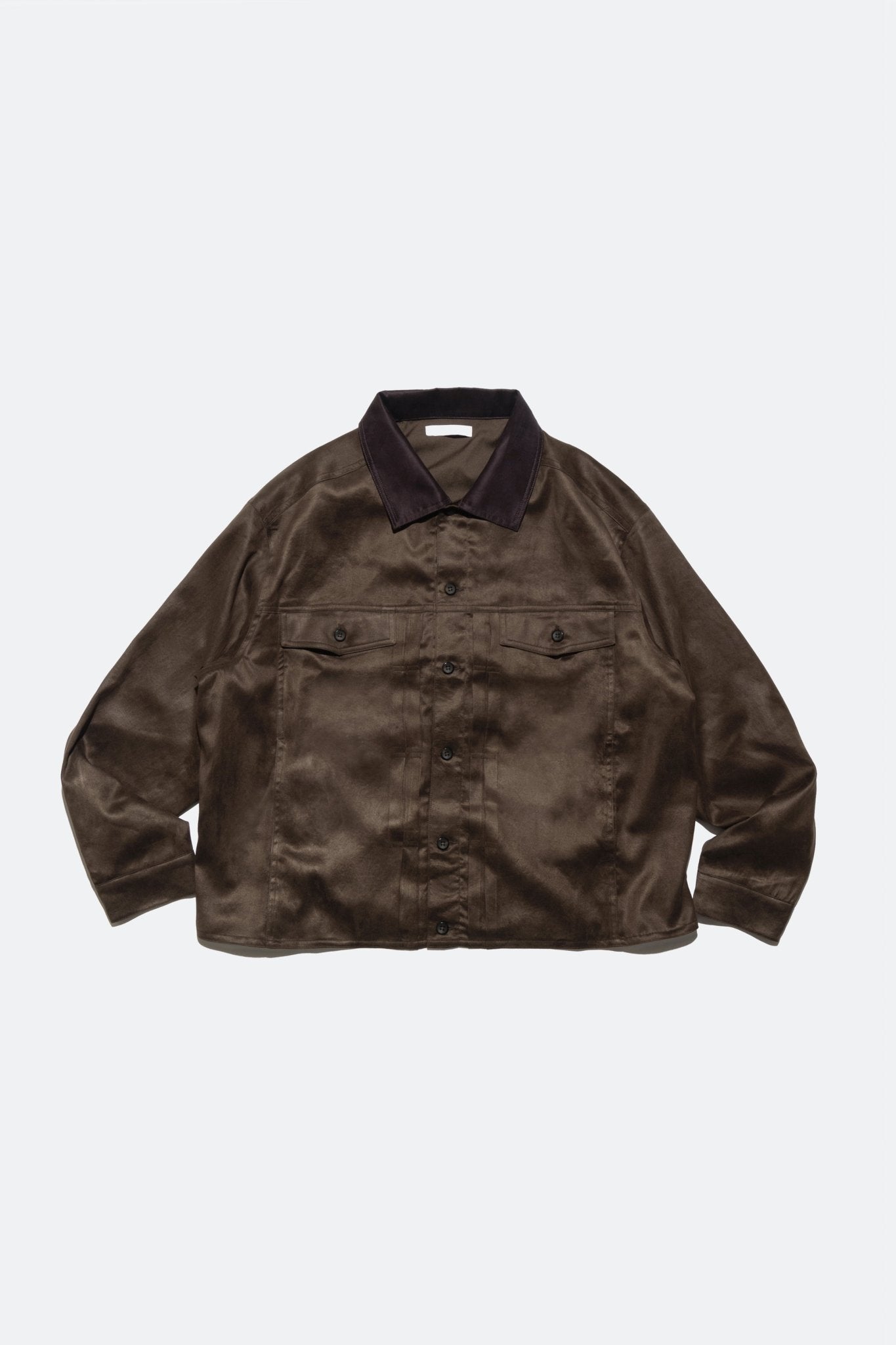 (empty) manual co. hybrid trucker jacket/ brown - GROGROCERY