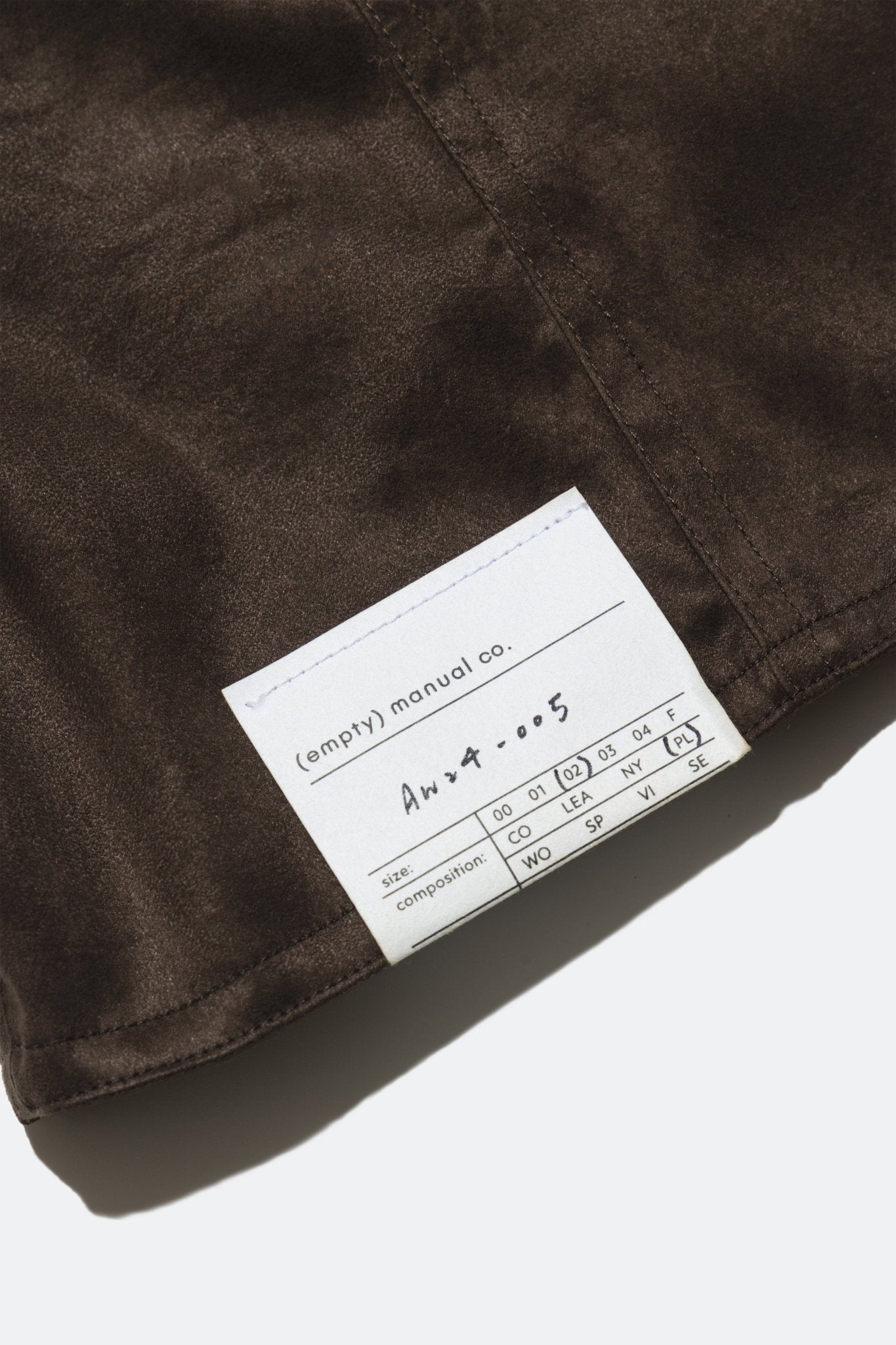 (empty) manual co. hybrid trucker jacket/ brown - GROGROCERY