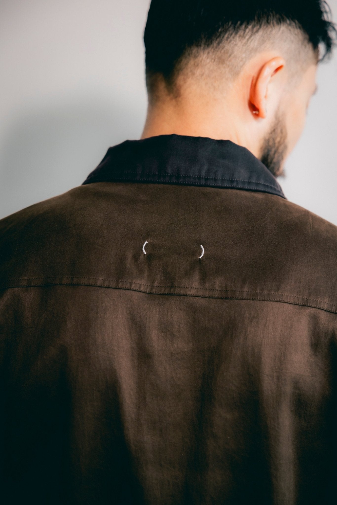 (empty) manual co. hybrid trucker jacket/ brown - GROGROCERY