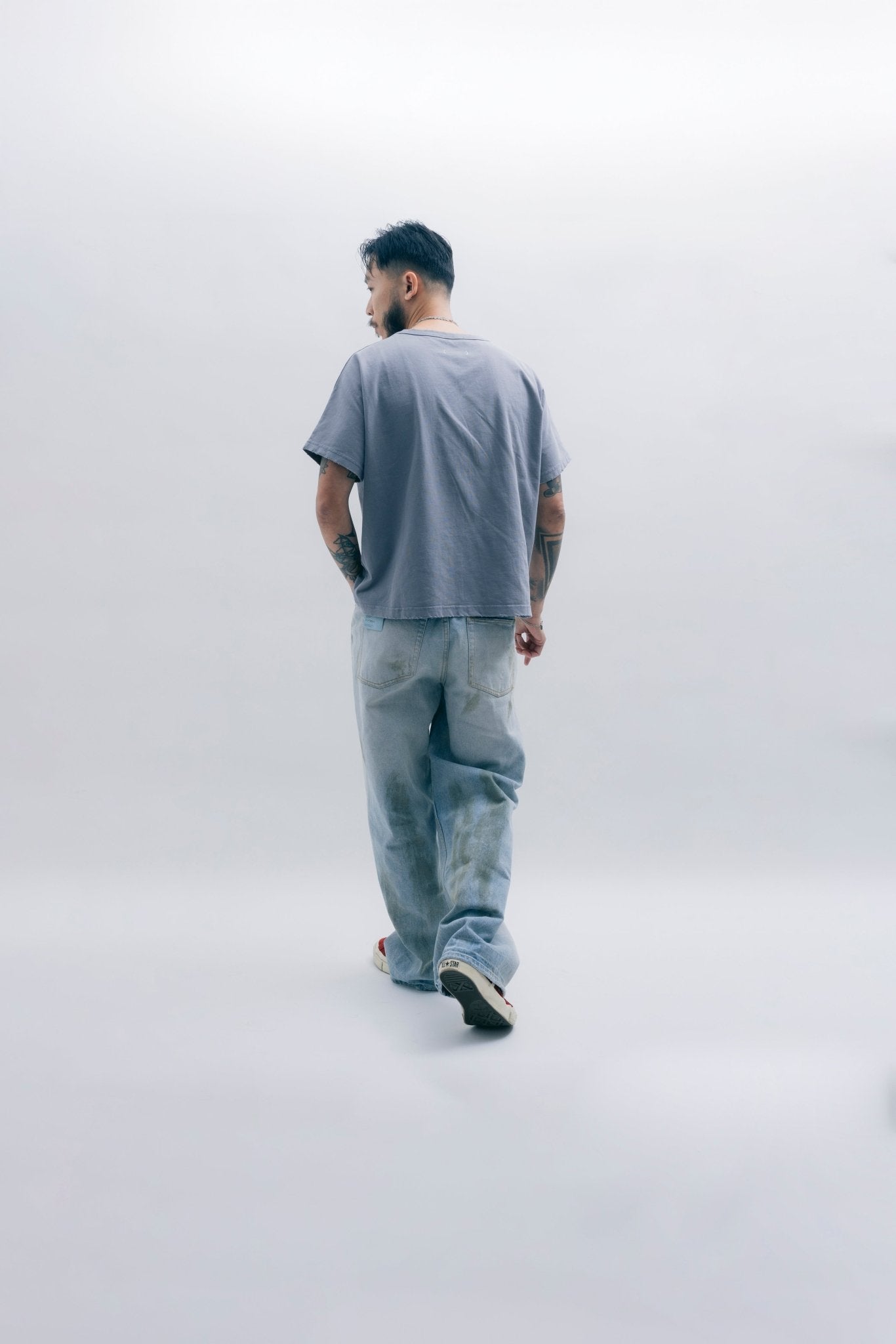 (empty) manual co. jinbei tee/ misty blue - GROGROCERY