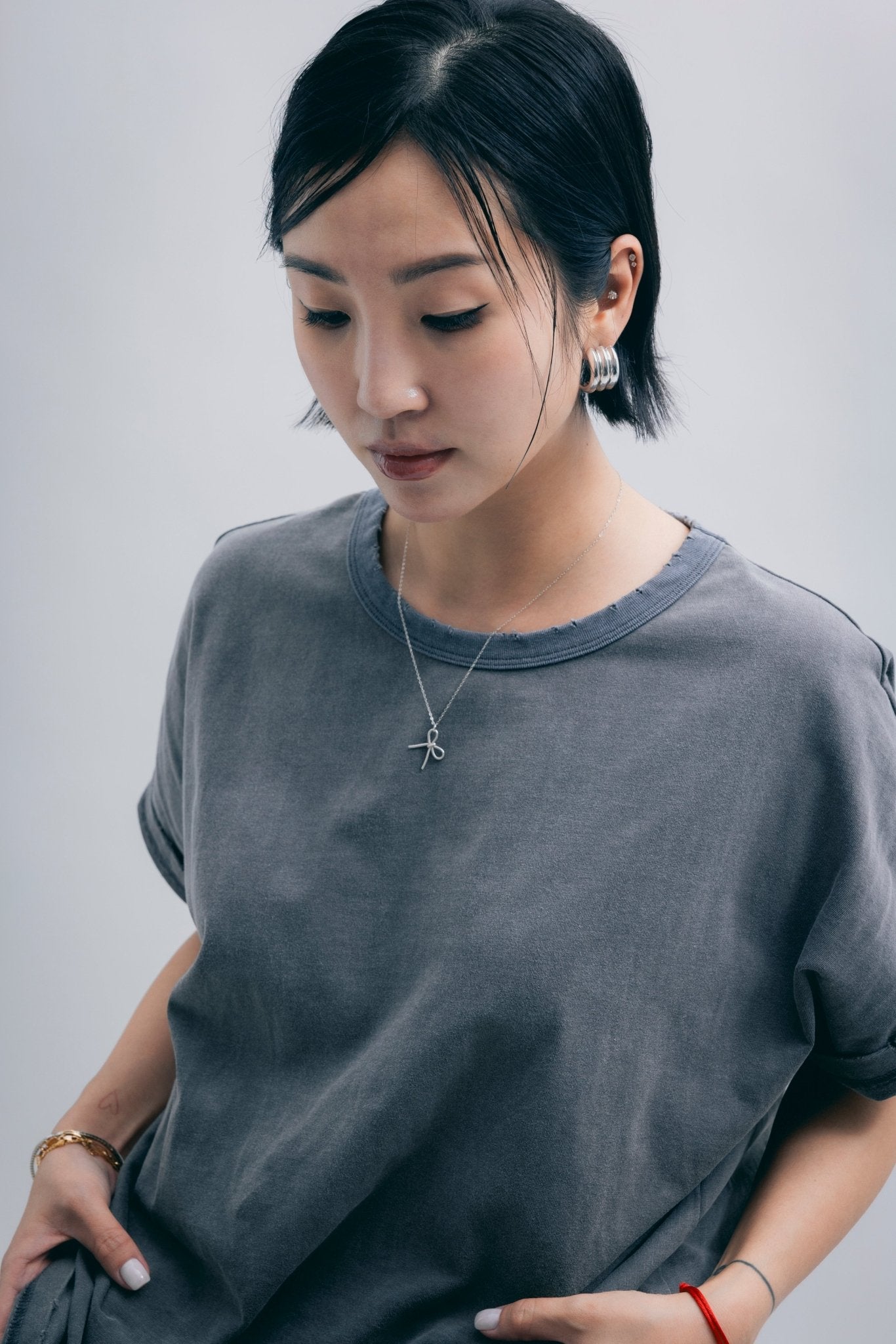 (empty) manual co. jinbei tee/ washed grey - GROGROCERY