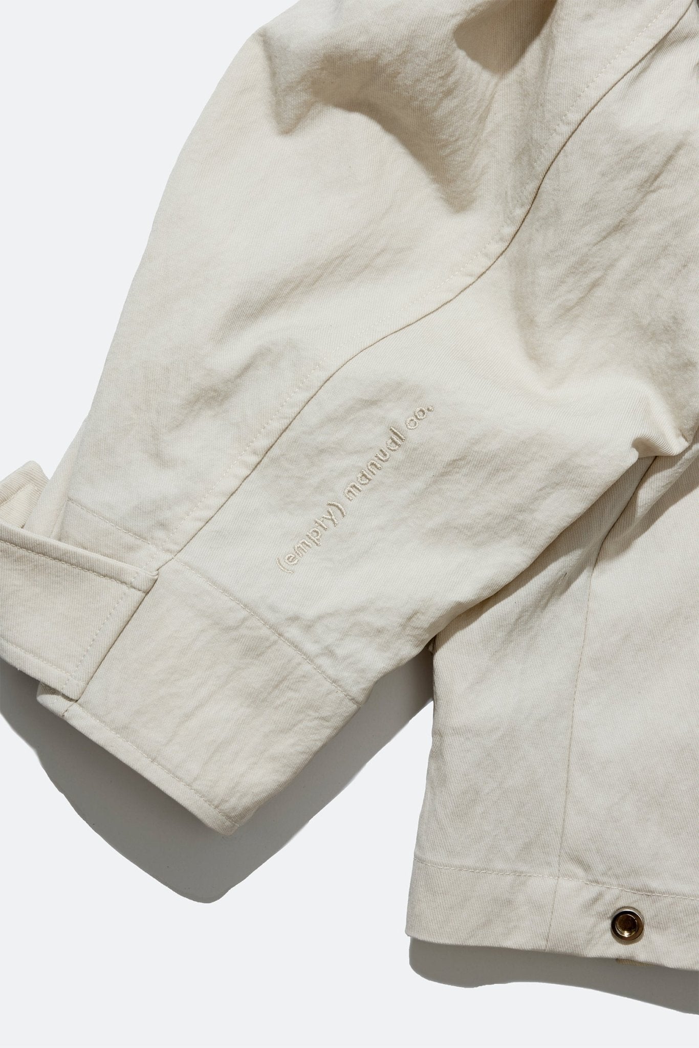 (empty) manual co. panelled blouson jacket/ light beige - GROGROCERY