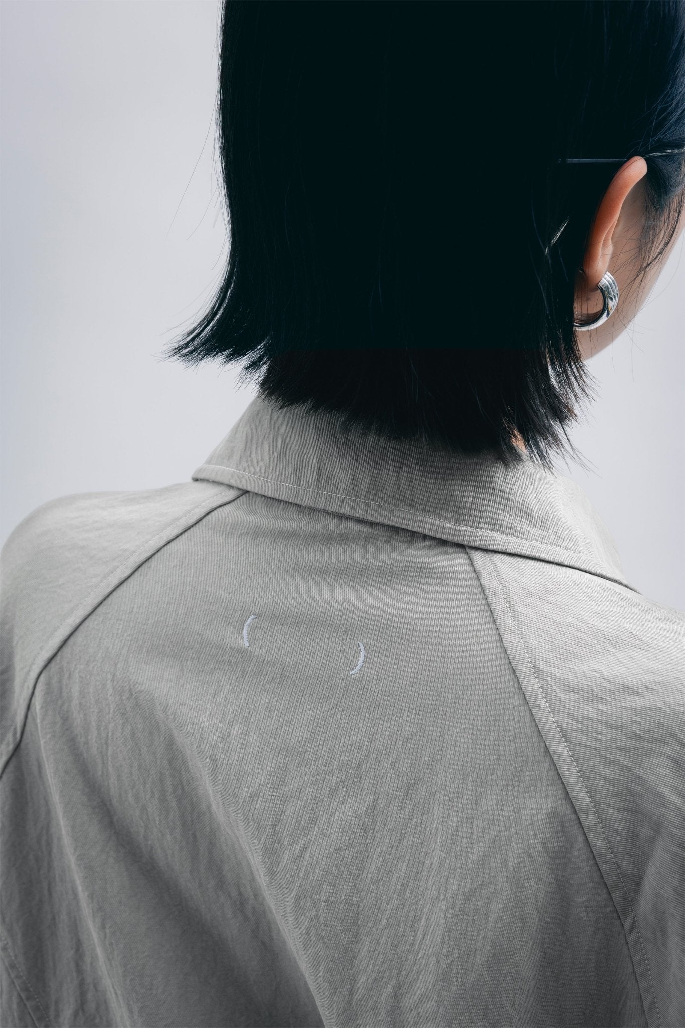 (empty) manual co. panelled blouson jacket/ light beige - GROGROCERY