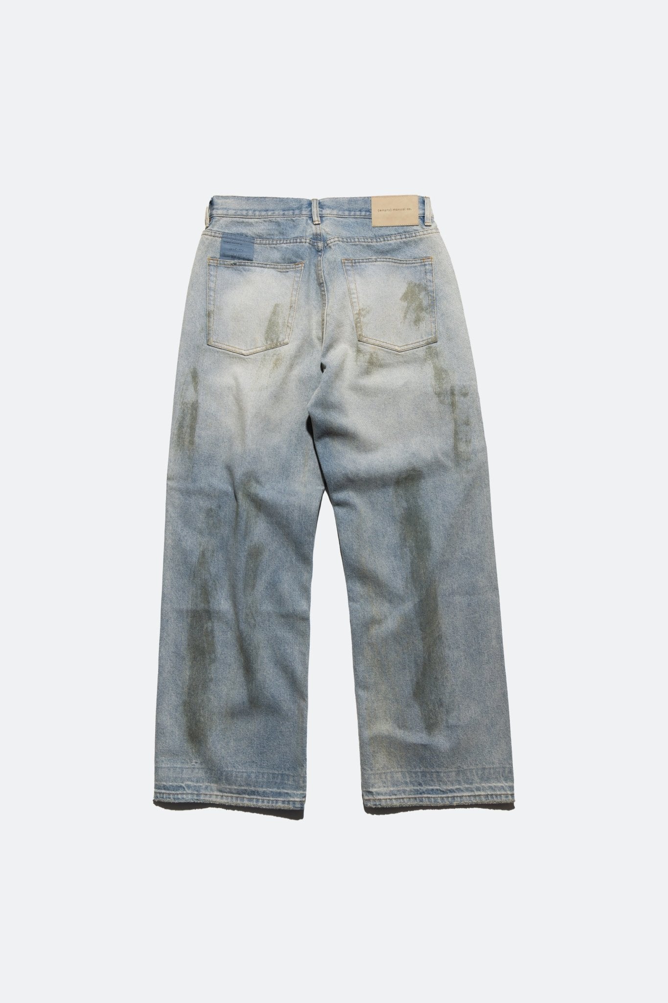 (empty) manual co. rodeo straight cut jeans/ washed blue - GROGROCERY