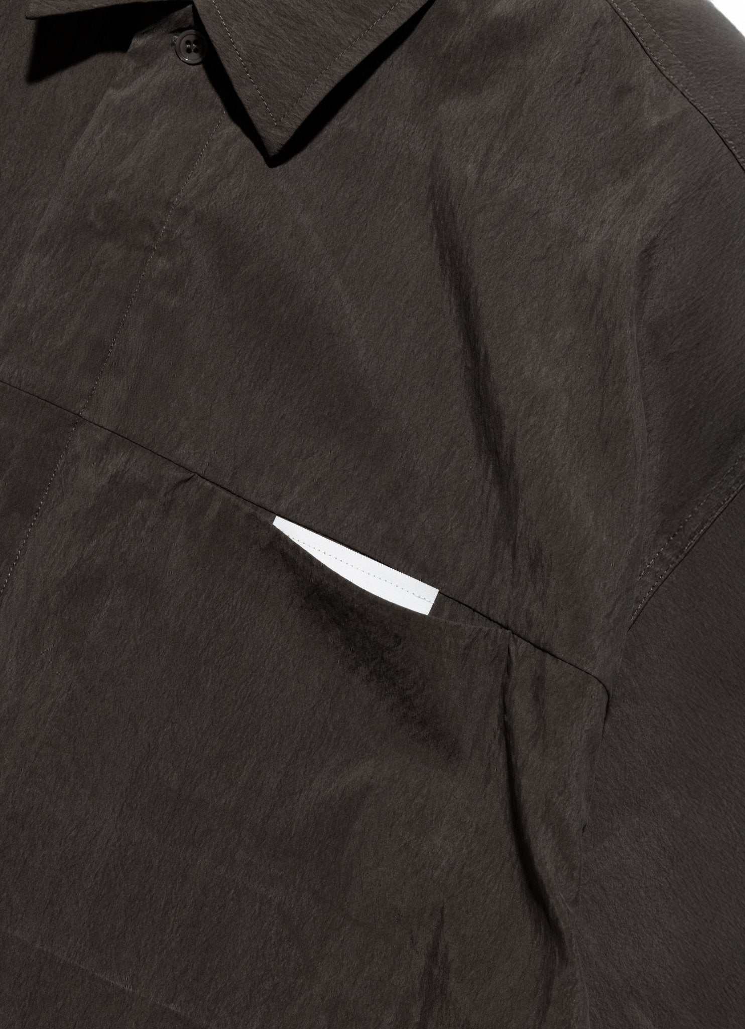 (empty) manual co. twin pocket embroidery shirt/ ashwood - GROGROCERY