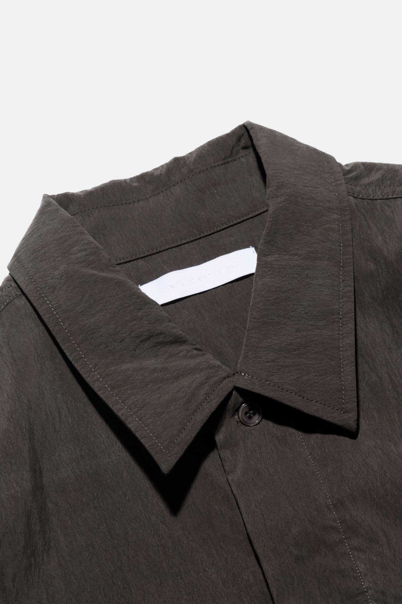 (empty) manual co. twin pocket embroidery shirt/ ashwood - GROGROCERY