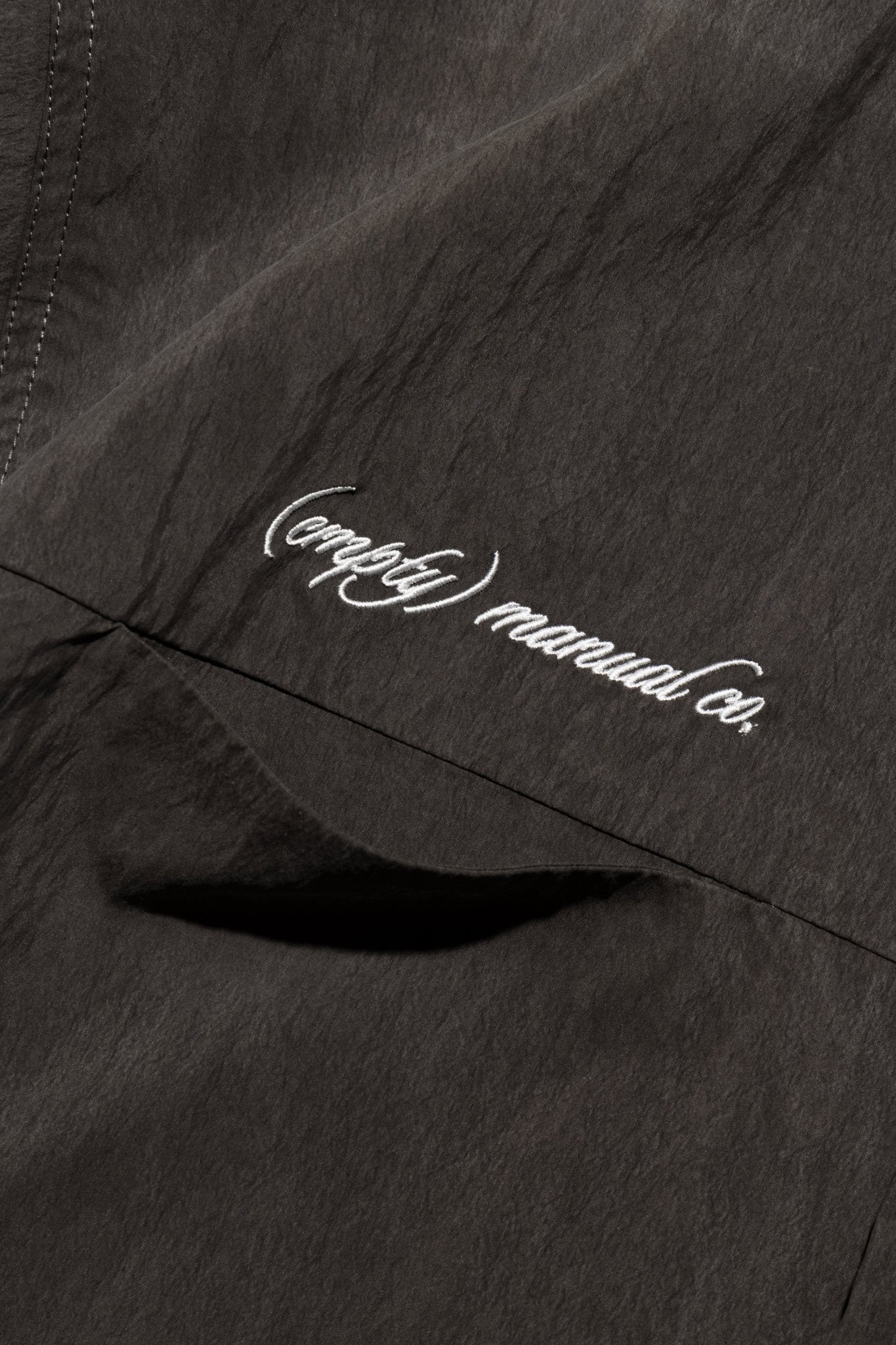 (empty) manual co. twin pocket embroidery shirt/ ashwood - GROGROCERY