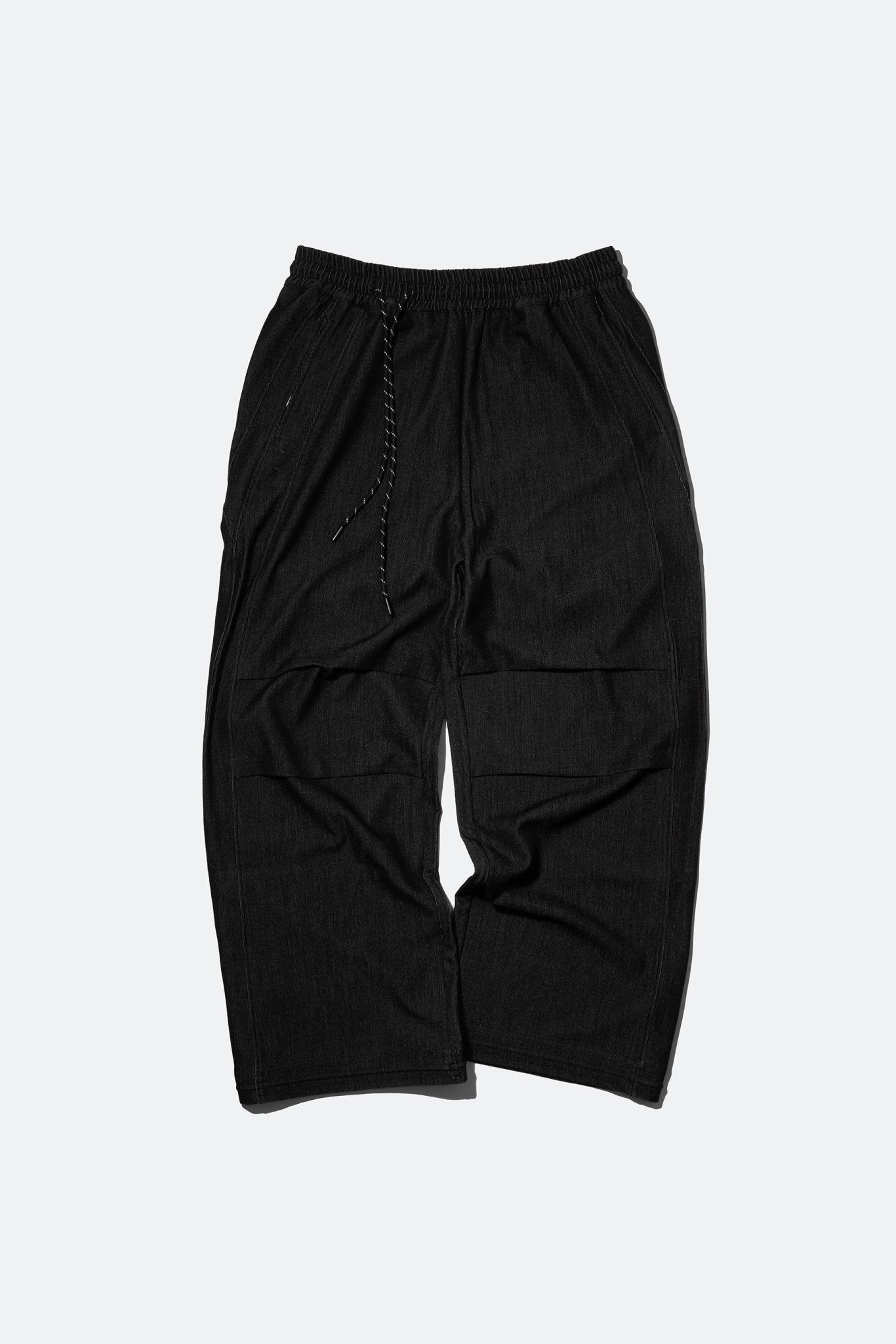 (empty) manual co. wide cut tailored pants/ licorice - GROGROCERY